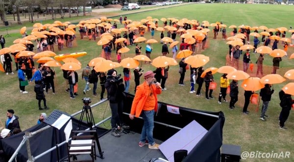 Argentina’s Bitcoin Community Created The World’s Largest Human Bitcoin Logo 2